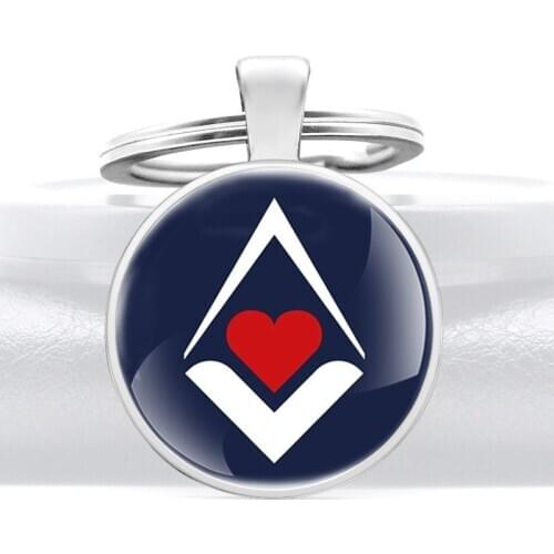 New Fashion Heart Masonic Design Key Chain