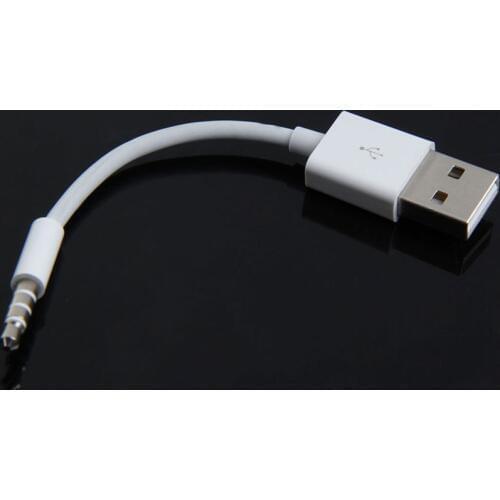 New USB Charger Data Cord 3.5mm Sync Audio Cable for iPod Shuffle 3rd 4th Gen DOM668