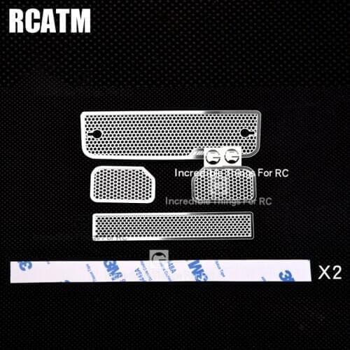 Front Face Cooling Grille Metal Decorative Sheet for 1/10 RC Crawler Car TRX6 G63