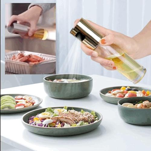 Baking Oil Cook Spray Empty Bottle Vinegar Bottle Oil Dispenser Cooking Tool Salad BBQ Cooking Glass Oiler Pot Kitchen Utensils