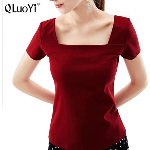 QLuoYi Short Sleeve Women's T-Shirts