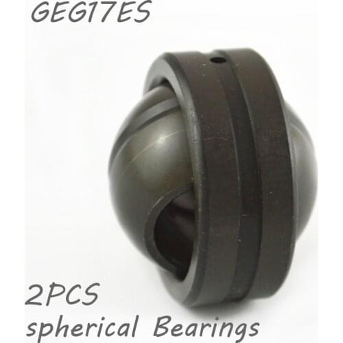 2pcs /lot GEG17ES Spherical Bushing Plain Bearing for 17mm guide