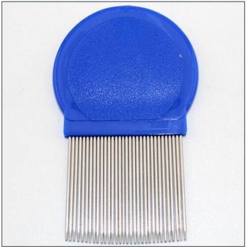 Good quality 8CM stainless steel lice comb detangle close tine comb hair brush for hair care cleaning hairdressing styling tool