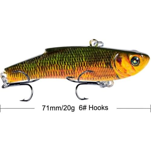 VIB Series Plastic VIB Sinking VIB Fishing lures Hard VIB Lures Fishing Minnow Bait Treble Hooks Sinking Crankbait Wobblers Fish