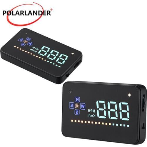 A2 3.5 INCH Universal Screen Auto Vehicle GPS car HUD Speedometers Overspeed Warning Dashboard Windshiled Projector