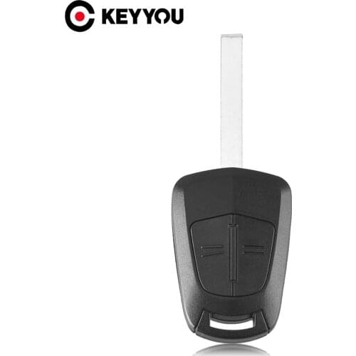 KEYYOU Replacement 2 Button Remote Car Key Case Shell For Vauxhall Opel Astra Corsa Agila Meriva Insignia Key Cover HU100 Blade