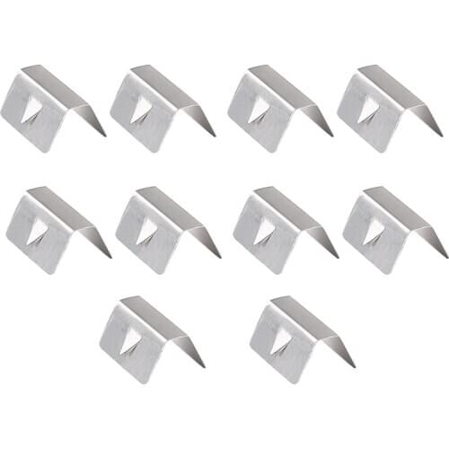 10 Pcs Car Rain Eyebrow Clip Wind Rain Deflector Metal Fitting Clips Replacement for Heko G3 Send Clip
