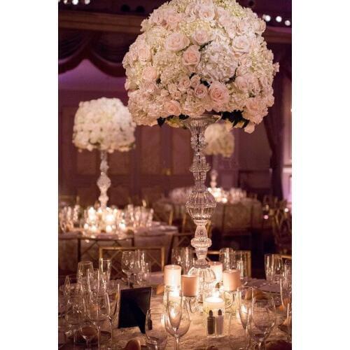 10pcs top grade Crystal wedding centerpiece Table centerpiece /Flower Stand/pillars/75cm tall 15cm dia Wedding Props