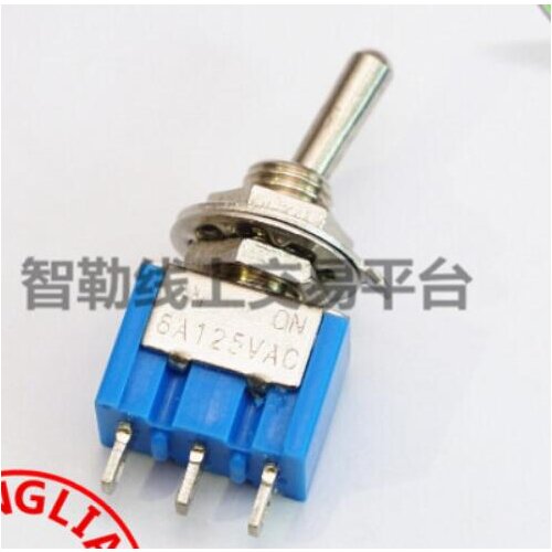 100pcs/lot Small power MTS-103 toggle switch metal switch 3 file 3 pin MTS103