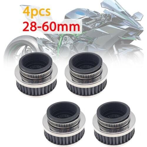 4x 28/32/35/38-40/42/44-46/48-50/52-58/58-60mm Universal Motorcycle Air Filters Cleaner Fit 50cc-250cc ATV Pit Dirt Bike Scooter