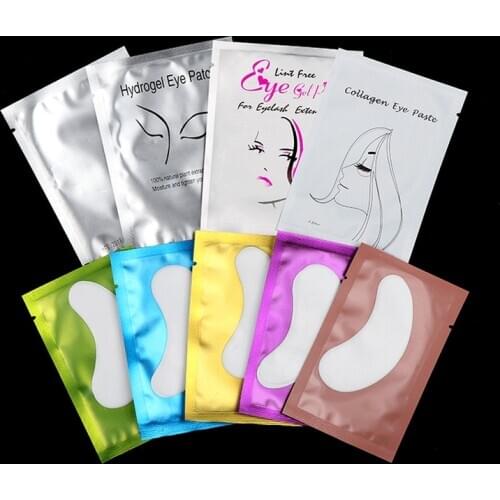 5 Pair/pack New Paper Patches Eyelash Under Eye Pads Eyelash Extension Paper Patches Eye Tips Sticker Wraps Make Up Tools