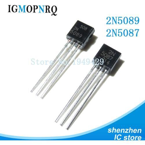 50PCS 2N5087+ 2N5089 every 25PCS 2N5087 2N5089 TO-92 In-line Transistor Low Noise TO92 Field Effect Transistor