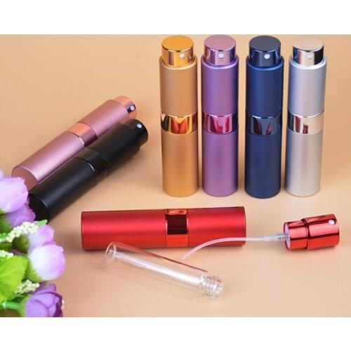500pcs fashion 8ML Lipstick Shape Aluminum Cans Perfume Bottles, Portable Spray Empty Bottles new