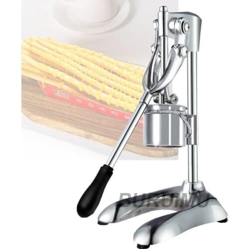 Commercial Stainless Steel Long 30CM Potato Chips Squeezers Machine French Manual Fries Cutters Fried Potato Chips Machine