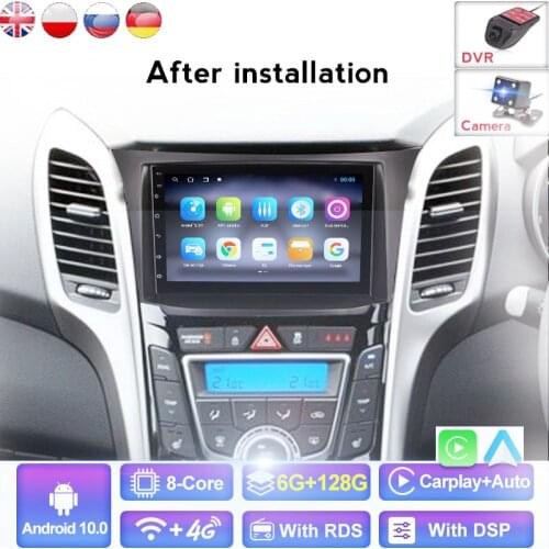Android 1G+16G WIFI SWC Car Multimedia Audio Player For Hyundai I30 Elantra GT 2012 2013 2014 2015 2016 Car Radio Gps Navigation