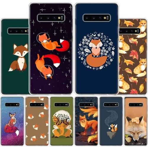 Cute Fox In Autumn Phone Case For Samsung Galaxy A51 A71 A50S A30S A10 A20E A40 A70 M30S A91 A01 A6 A7 A8 A9 Plus + Cover