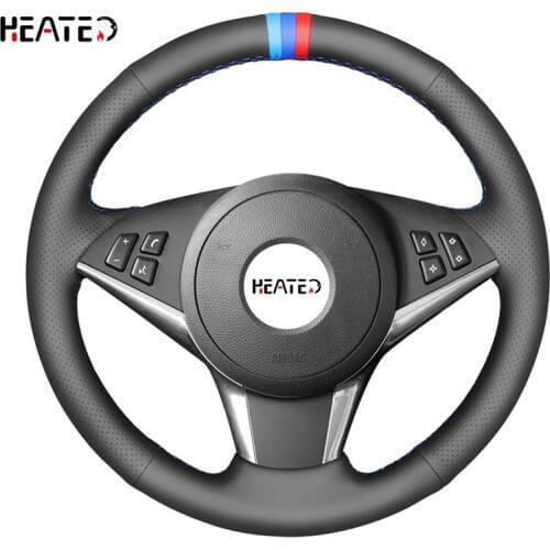 Steering Wheel Cover for BMW E60 E61 (Touring) 530d E63 2003-2010 E64 2004-2010 Braiding cover for steering wheel