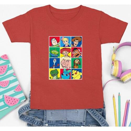 Children T-Shirts Disney Toy Story Forky Summer New Products Dropship Fashion Outdoor Cartoon Printing Comfortable T Shirts Kids