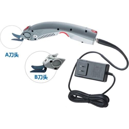 Two Cutting head Electric Scissors Multipurpose Fabric Leather Cloth Cutting Cordless Chargeable Fabric Sewing Handheld Scissors