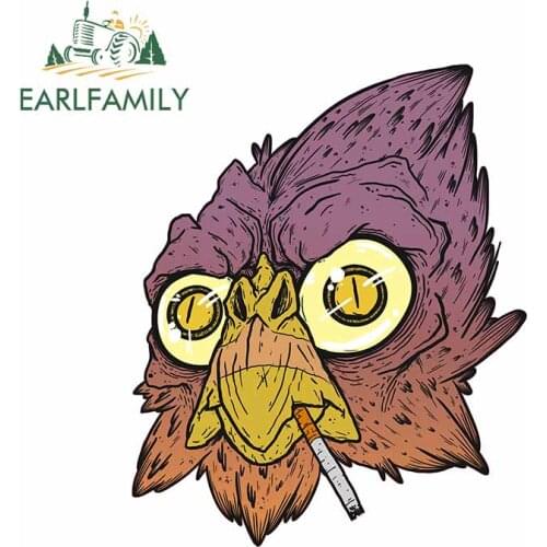 EARLFAMILY 13cm x 10.6cm for Bird Fine Car Stickers Cartoon Decal Air Conditioner Vinyl Material Personality For JDM SUV RV