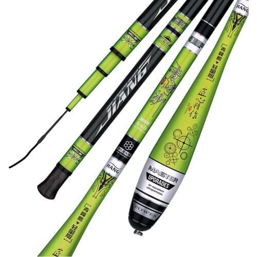 JS 2.7m/3.6m/3.9m/4.5m/4.8m/5.4m Feeder Rod Telescopic pole Ultra Long Carbon carp hand Fishing Rod Fishing Tackle+Spare Tip