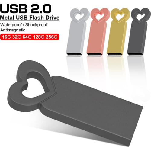 Hot Sale Metal Custom Logo USB Flash Drive 4gb 8gb 16gb Flash Disk Pendrive 32gb 64gb 128gb Memory Stick USB 2.0 Flash USB Stick