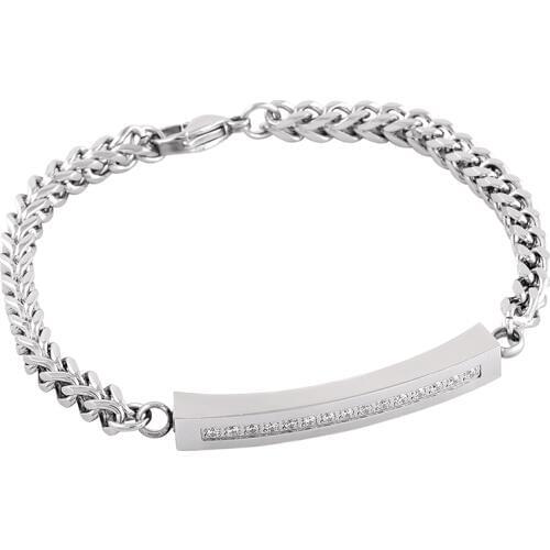 IJB5027 Elegant Crystal Inlay Cuff Cremation Urn Memorial Ashes Keepsake Bracelet Fashion Jewelry Hold Ashes