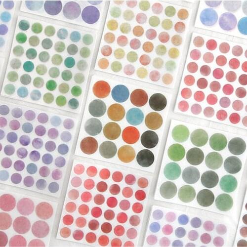 Colorful Round Washi Dots Stickers Roll for Diary Decoration Planner Scrapbook Photo NK-Shopping