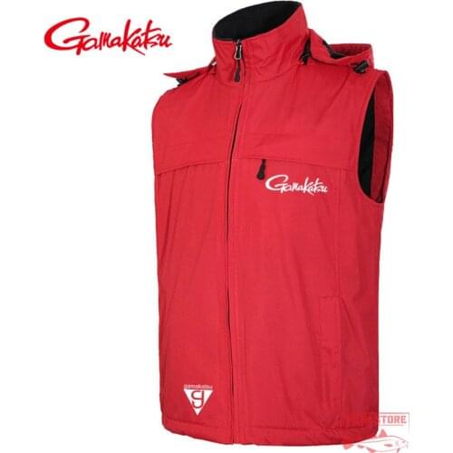 Gamakatsu Mens Outdoor Sports Mountaineering Fishing Jacket Autumn and Winter Antistatic Warm Windproof Waterproof Fishing Vest