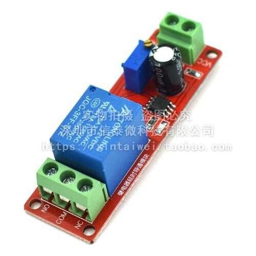 NE555 delay relay module monostable switch delay power switch (12V) automotive electrical appliances