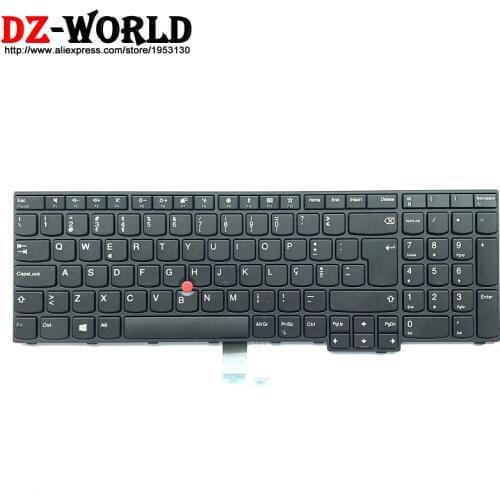 New Original Portuguese Keyboard for Lenovo Thinkpad E575 E570 Portugal Teclado 01AX182 01AX142 01AX222