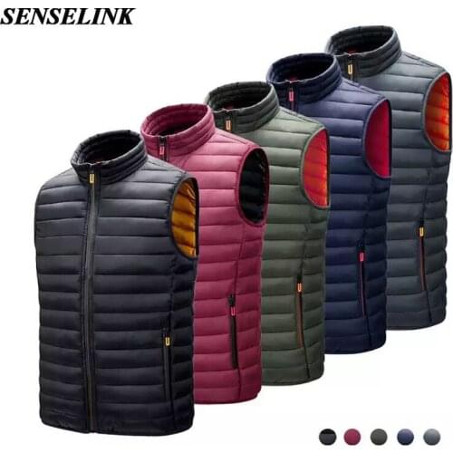 2021 Winter New Warm Vest Jacket Men Windproof Sleeveless Men Casual Jacket Autumn Fashion Thickening Vest Men Vest Jacket