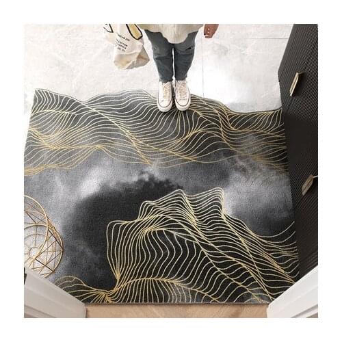 New Arrive Nordic Style PVC Door Mat Rectangular Delivery Can Be Freely Cut Indoor Outdoor Entrance Doormat Carpet