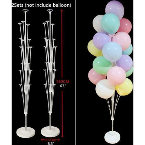 19 Tubes Balls Accessories Balloon Holder Stand Confetti Balloon Baby Shower Birthday Party Decoration Kids Adult Wedding Globos