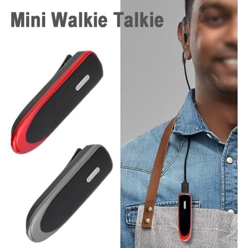 Walkie Talkie Lavalier Mini Wireless radio for Restaurant Hairdresser Beauty Salon Hotel Small Ear Hook Intercom