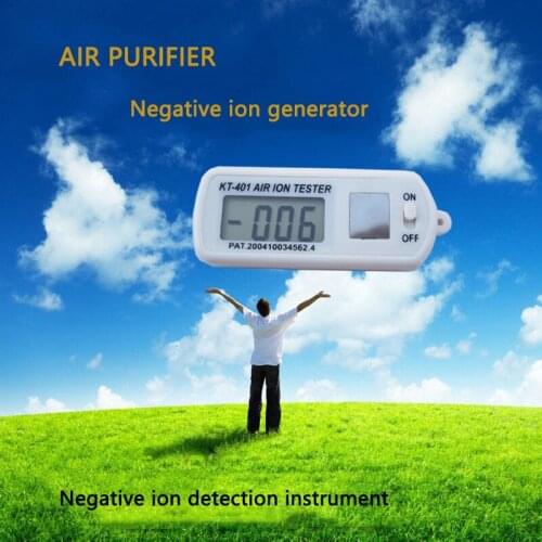 KT401 Household Negative Ion Tester Portable Air Ion Counter Air Ion Mini Meter 10,000~1999 Million (ion/cm3) 1.5V*2 LK