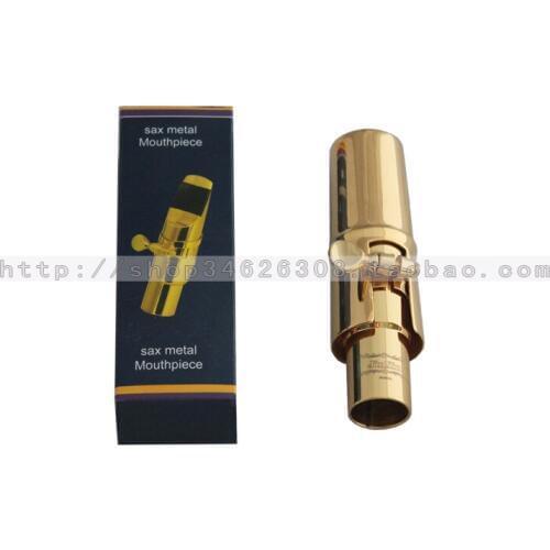 Gold plated Alto Saxophone Sax Mouthpiece Size #7