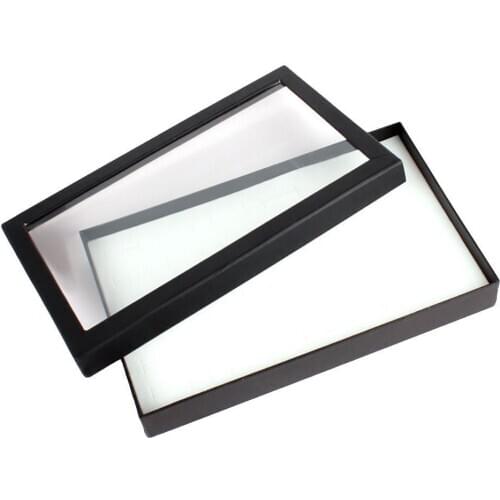 Transparent 36 Slots Ring Display Holder Earring Jewelry Storage Box Organizer