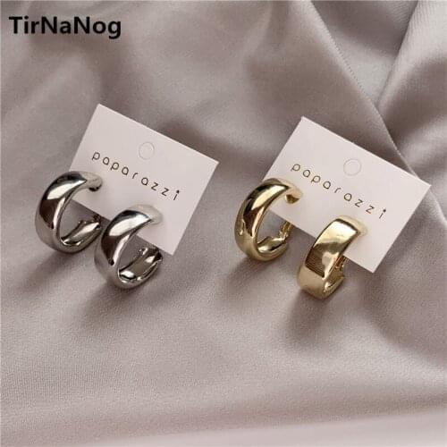 Golden Big hoop Earrings Korean Geometry Metal Gold Earrings For women Female Retro Drop Earrings 2021 Trend Fashion Jewelry