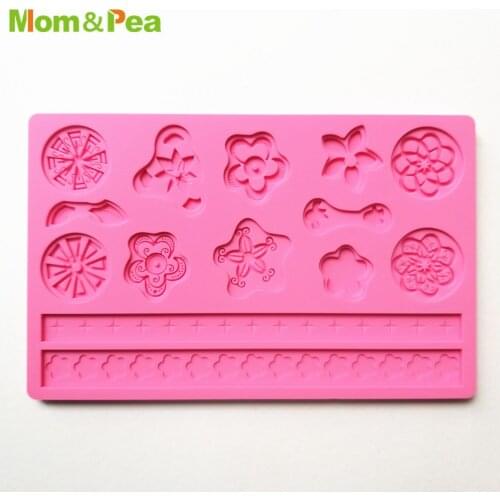 KCL529 Blossom & Tape Silicone Mold Gum Paste Chocolate Ornamental Fondant Mould Cake Decoration Tools