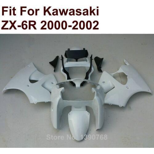 High quality injection for Kawasaki ZX6R fairing kit white 00 01 02 Ninja ZX 6R 636 2000 2001 2002 fairings XR13