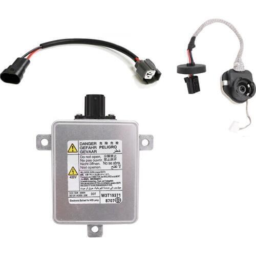 W3T19371 W3T15671 W3T16271 W3T20971 Xenon HID Headlight Ballast with Igniter and Power Cable for 2006-2014 Acura 2004-2014 Honda