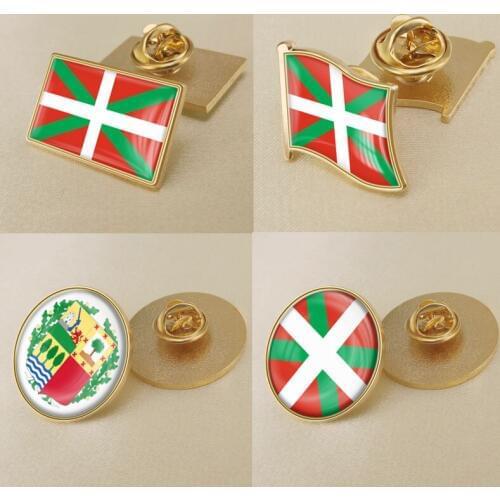 Coat of Arms of Basque Country Autonomous Community of Spain Flag Lapel Pins/Broochs/Badges