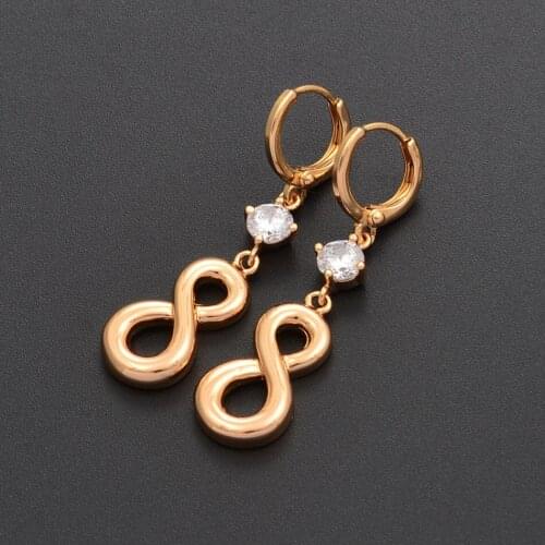 Cubic Zirconia Earrings for Women Girls CZ earrings Stud Rose Gold Jewelry Birthday Party Gift