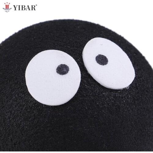 1PC Black Face Coal Briquettes Ball Car Antenna Pen Topper Aerial Ball Decor Toy