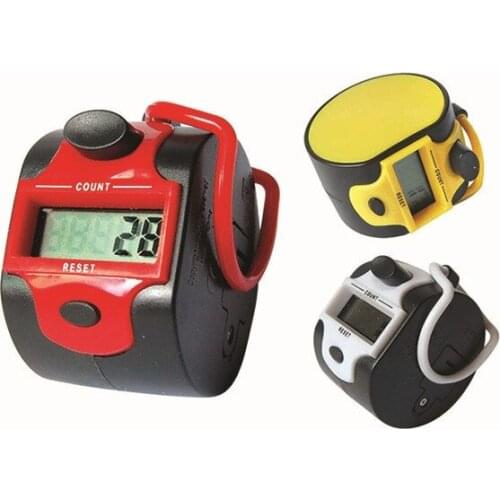 10PCS Digital Counter Muslim 5-digit Counters 0-99999 Hand Tally Counters Tester Meter Work With AG13 Cell Battery 8 Colors