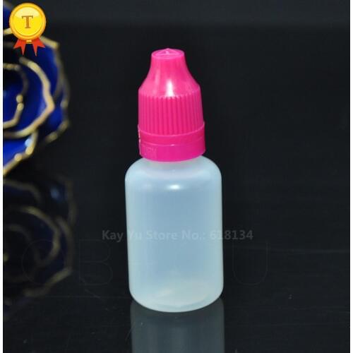 1500pcs PE Plastic Dropper Bottle 20ml empty liquid Bottle Oil Bottle with childproof and tamper evident cap