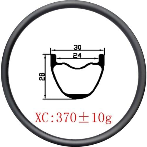 29er MTB XC trail 30mm wide carbon rim 28mm deep 24mm inner width Hookless UD 3K 12K 24H 28H 32H 36H 29in wheel mountain bicycle