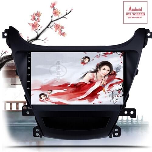 2din 2.5D IPS Android 10.0 Car Radio Stereo Navi For Hyundai Elantra 2014 2015 Navigation GPS Head Unit 6G+128G 4G+WiFi RDS DSP