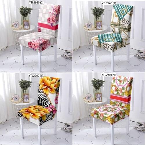 Geometric stripe printing chair covers living room seat covers chair cover office chair chair cover wedding dinner chair chairs